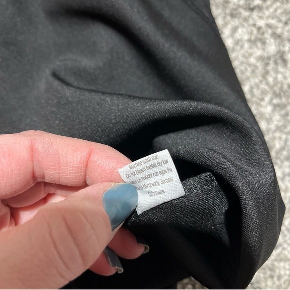 Poof Couture Womens A Line Dress Black  Studs Stretch Scoop Neck Sleeveless L - Picture 9 of 11